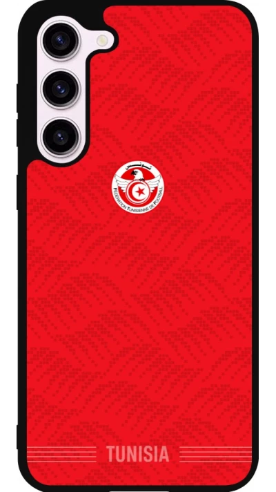 Samsung Galaxy S23+ Case Hülle - Silikon schwarz Tunesien 2026 personalisierbares Fussballtrikot