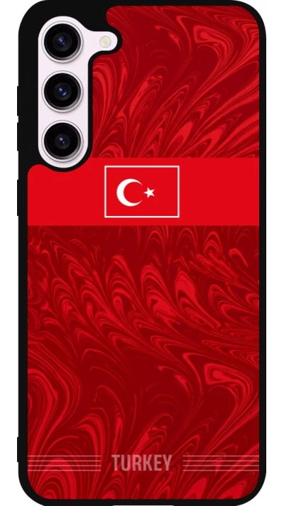 Samsung Galaxy S23+ Case Hülle - Silikon schwarz Türkei 2026 personalisierbares Fussballtrikot