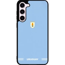 Samsung Galaxy S23+ Case Hülle - Silikon schwarz Uruguay 2026 personalisierbares Fussballtrikot