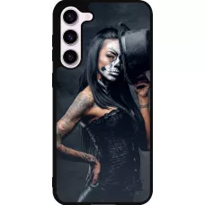 Samsung Galaxy S23+ Case Hülle - Silikon schwarz Halloween 22 Tattooed Girl
