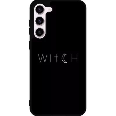 Coque Samsung Galaxy S23+ - Silicone rigide noir Halloween 22 witch word