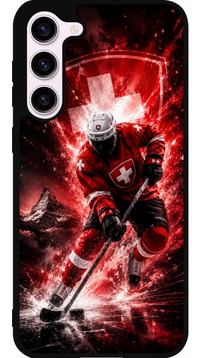 Samsung Galaxy S23+ Case Hülle - Silikon schwarz Hockey World Championship Player