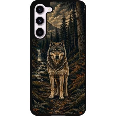 Samsung Galaxy S23+ Case Hülle - Silikon schwarz Linocut Wold