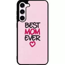 Samsung Galaxy S23+ Case Hülle - Silikon schwarz Mom 2023 best Mom ever pink