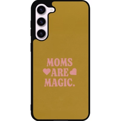 Coque Samsung Galaxy S23+ - Silicone rigide noir Mom 2026 Are Magic