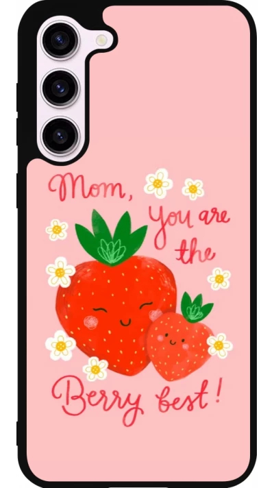 Samsung Galaxy S23+ Case Hülle - Silikon schwarz Mom 2026 Berry best