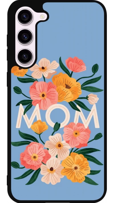 Samsung Galaxy S23+ Case Hülle - Silikon schwarz Mom 2026 Flowers