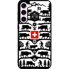 Coque Samsung Galaxy S23+ - Silicone rigide noir Poya Suisse 3