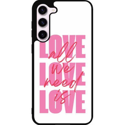 Coque Samsung Galaxy S23+ - Silicone rigide noir Saint Valentines Day 26 Love all we need is