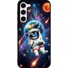 Samsung Galaxy S23+ Case Hülle - Silikon schwarz VR SpaceCat Odyssee