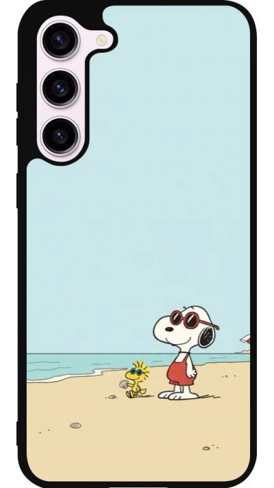 Samsung Galaxy S23+ Case Hülle - Silikon schwarz Snoopy on the beach Summer 2026