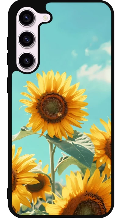 Samsung Galaxy S23+ Case Hülle - Silikon schwarz Sunflowers Summer 2026