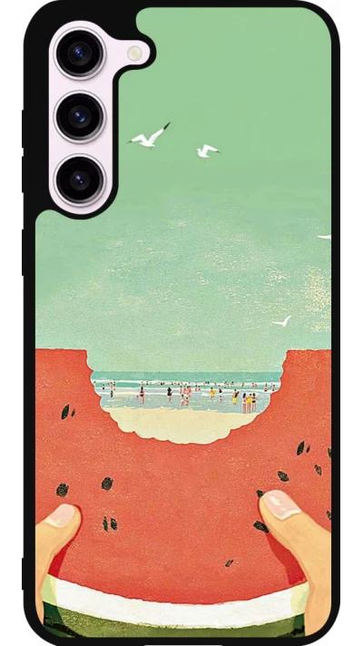 Samsung Galaxy S23+ Case Hülle - Silikon schwarz Views through a watermelon Summer 2026
