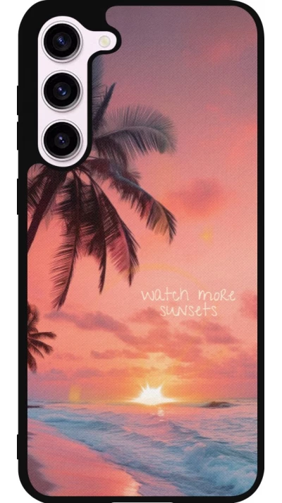 Samsung Galaxy S23+ Case Hülle - Silikon schwarz Watch more sunsets Summer 2026