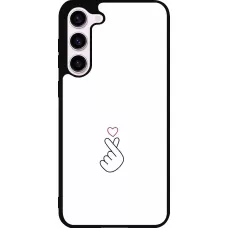 Coque Samsung Galaxy S23+ - Silicone rigide noir Valentine 2024 heart by Millennials