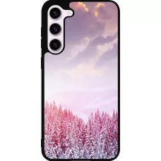 Samsung Galaxy S23+ Case Hülle - Silikon schwarz Winter 22 Pink Forest