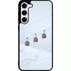Samsung Galaxy S23+ Case Hülle - Silikon schwarz Winter 22 ski lift