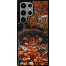 Samsung Galaxy S23 Ultra Case Hülle - Silikon schwarz Autumn 26 Hobbit house
