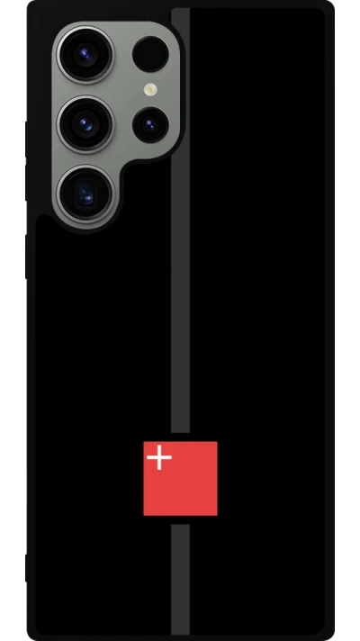 Samsung Galaxy S23 Ultra Case Hülle - Silikon schwarz Kanton SZ schwarz