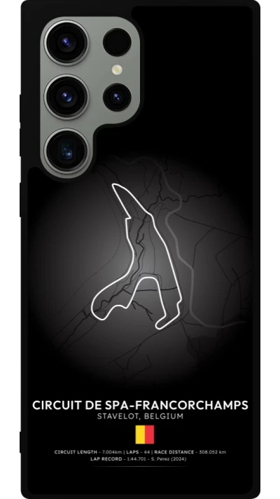 Samsung Galaxy S23 Ultra Case Hülle - Silikon schwarz F1 Track 2025 Belgium