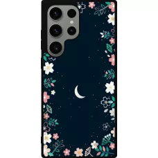 Samsung Galaxy S23 Ultra Case Hülle - Silikon schwarz Flowers space