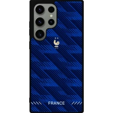 Coque Samsung Galaxy S23 Ultra - Silicone rigide noir Maillot de football France 2026 personnalisable