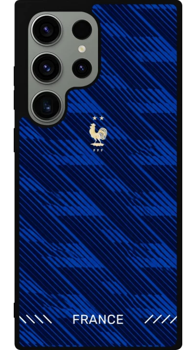 Coque Samsung Galaxy S23 Ultra - Silicone rigide noir Maillot de football France 2026 personnalisable
