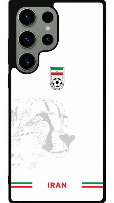 Coque Samsung Galaxy S23 Ultra - Silicone rigide noir Maillot de football Iran 2026 personnalisable