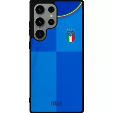 Samsung Galaxy S23 Ultra Case Hülle - Silikon schwarz Italien 2022 personalisierbares Fußballtrikot