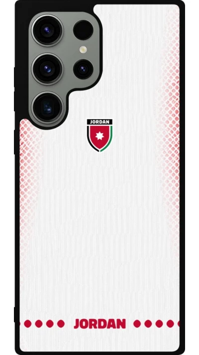 Coque Samsung Galaxy S23 Ultra - Silicone rigide noir Maillot de football Jordanie 2026 personnalisable