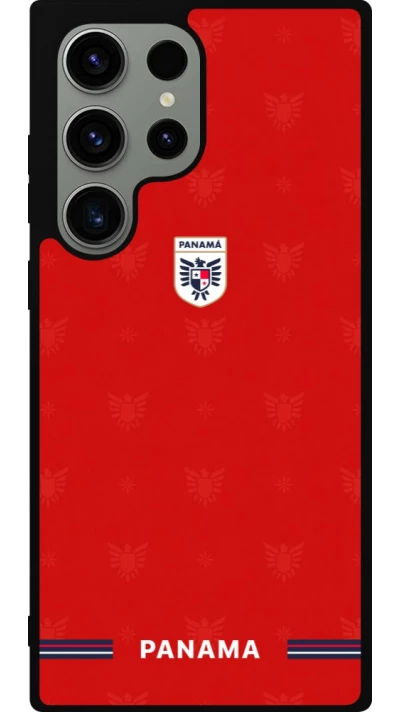 Coque Samsung Galaxy S23 Ultra - Silicone rigide noir Maillot de football Panama 2026 personnalisable