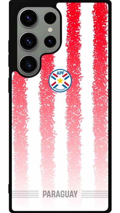Coque Samsung Galaxy S23 Ultra - Silicone rigide noir Maillot de football Paraguay 2026 personnalisable