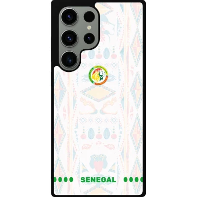 Coque Samsung Galaxy S23 Ultra - Silicone rigide noir Maillot de football Sénégal 2026 personnalisable