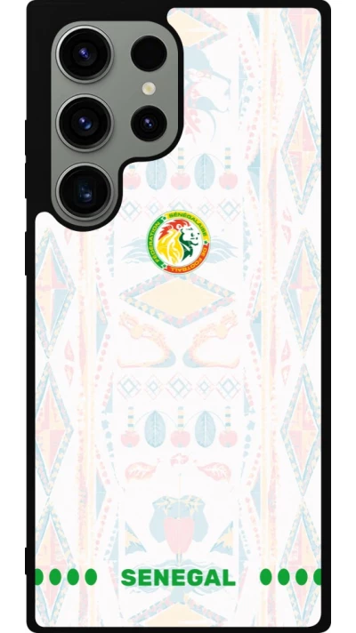 Coque Samsung Galaxy S23 Ultra - Silicone rigide noir Maillot de football Sénégal 2026 personnalisable