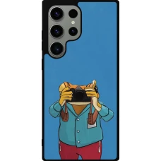 Samsung Galaxy S23 Ultra Case Hülle - Silikon schwarz Frog with camera DTMF