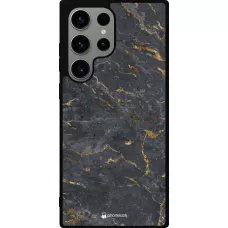 Samsung Galaxy S23 Ultra Case Hülle - Silikon schwarz Grey Gold Marble