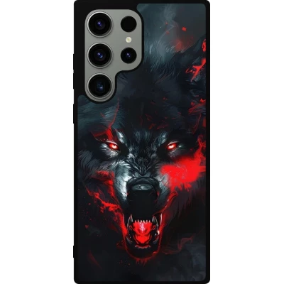 Samsung Galaxy S23 Ultra Case Hülle - Silikon schwarz Halloween 2024 mad werewolf