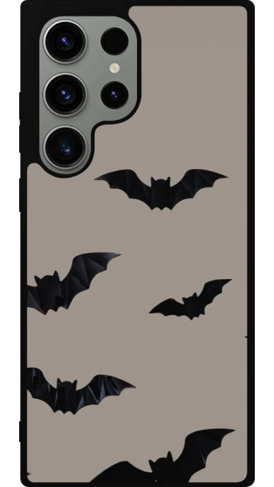 Samsung Galaxy S23 Ultra Case Hülle - Silikon schwarz Halloween 2026 Bats
