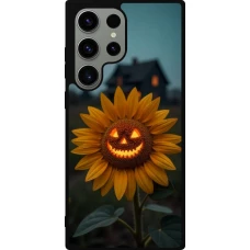 Samsung Galaxy S23 Ultra Case Hülle - Silikon schwarz Halloween 2026 Evil Sunflower