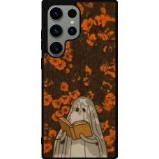 Samsung Galaxy S23 Ultra Case Hülle - Silikon schwarz Halloween 2026 Ghost reading