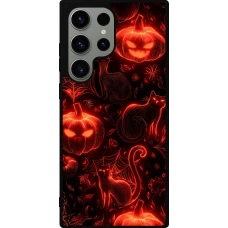 Samsung Galaxy S23 Ultra Case Hülle - Silikon schwarz Halloween 2026 Pattern Halloween