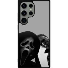 Samsung Galaxy S23 Ultra Case Hülle - Silikon schwarz Halloween 2026 Scream and Michael Myers