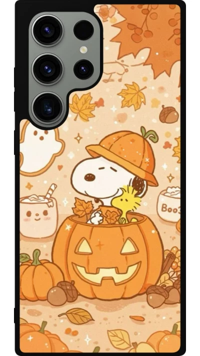 Samsung Galaxy S23 Ultra Case Hülle - Silikon schwarz Halloween 2026 Snoopy Halloween
