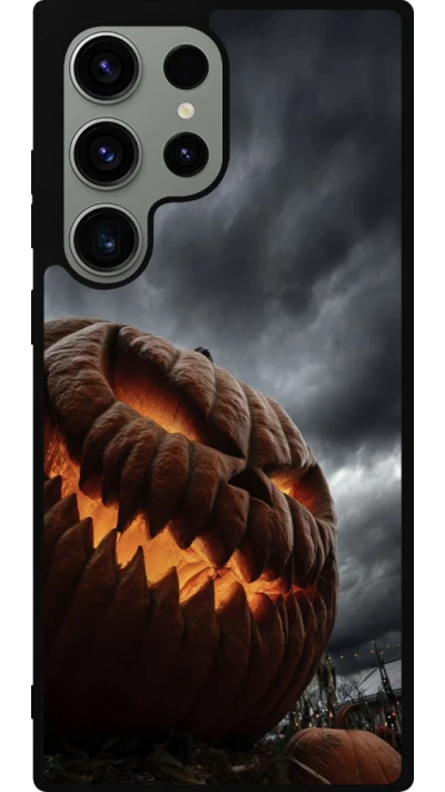 Samsung Galaxy S23 Ultra Case Hülle - Silikon schwarz Halloween 2026 The Wicked Pumpkin
