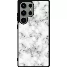 Coque Samsung Galaxy S23 Ultra - Silicone rigide noir Marble 01