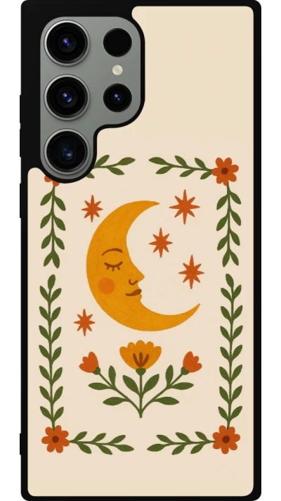 Samsung Galaxy S23 Ultra Case Hülle - Silikon schwarz Half moon stamp 2026