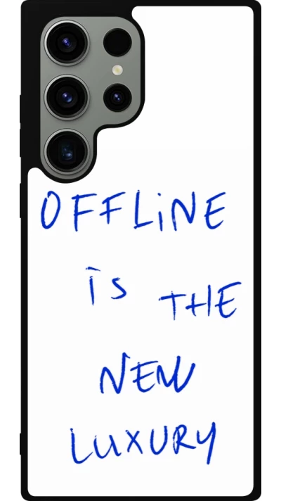 Coque Samsung Galaxy S23 Ultra - Silicone rigide noir Offline is the new luxury