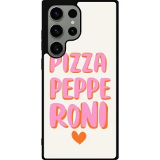 Samsung Galaxy S23 Ultra Case Hülle - Silikon schwarz Pizza pepperoni 2026