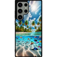 Samsung Galaxy S23 Ultra Case Hülle - Silikon schwarz Strandparadies