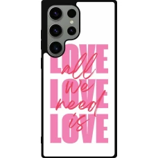 Samsung Galaxy S23 Ultra Case Hülle - Silikon schwarz Saint Valentines Day 26 Love all we need is